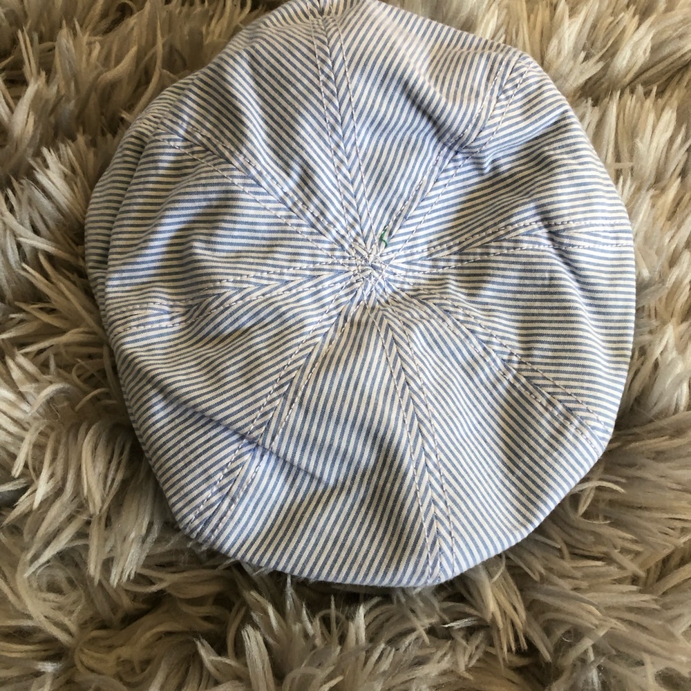 Blue & white striped hat